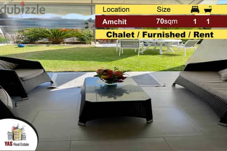 Amchit 70m2 | 20m2 Garden |Chalet | Furnished | Rent |