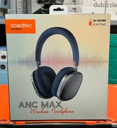 Porodo soundtec ANC Max Wireless Headphone blue