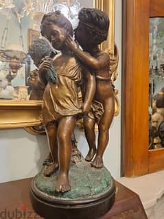 تمثال برونز مميز فرنسي انتيك نحت يدوي جميل جدا statue bronze