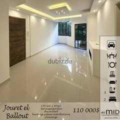 Jouret El Ballout | Decorated 130m² + 90m² Terrace/Garden | Brand New 0