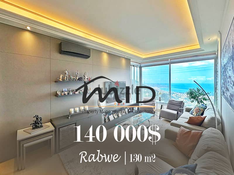 Rabwe | Furnished/Decorated 3 Bedrooms Ap | Open Sea View | 2 Parking 11