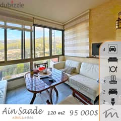 Ain Saadeh | Furnished/Equipped 2 Bedrooms Ap | 2 Parking Lots | 120m²