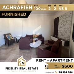 Apartment for rent in Achrafieh NS8 0