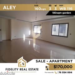 Apartment for sale in Aley WB116 0
