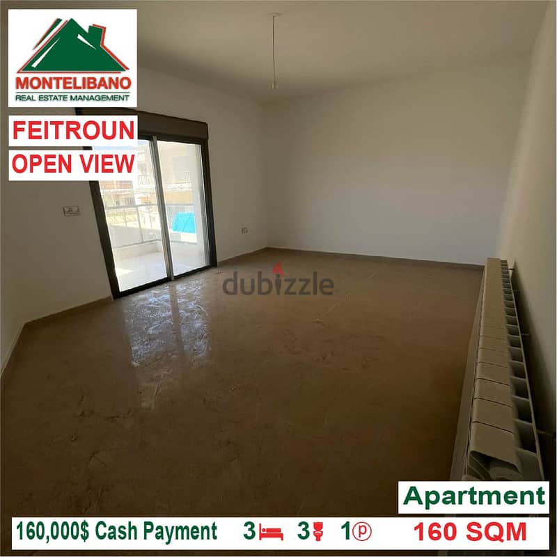 160,000$ Cash Payment!! Apartment for sale in Feitroun!! 1
