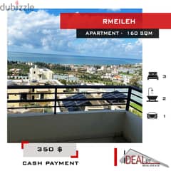 Apartment for rent in Rmeileh 160 sqm ref#jj26062