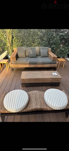 Outdoor Furniture Big Sofa Table Bench 0