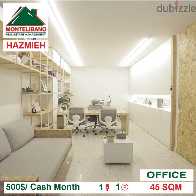 500$!! Fully Furnished Office for rent located in Hazmieh 2