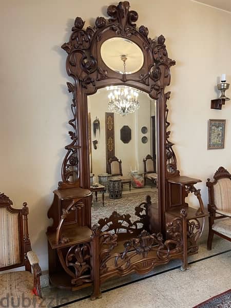 Antique furniture mirror 2