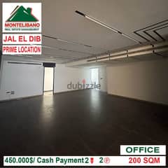 450000$!! Prime Location Office for sale located in Jal El Dib 0