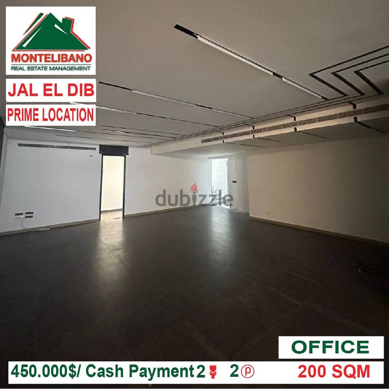 450000$!! Prime Location Office for sale located in Jal El Dib 0