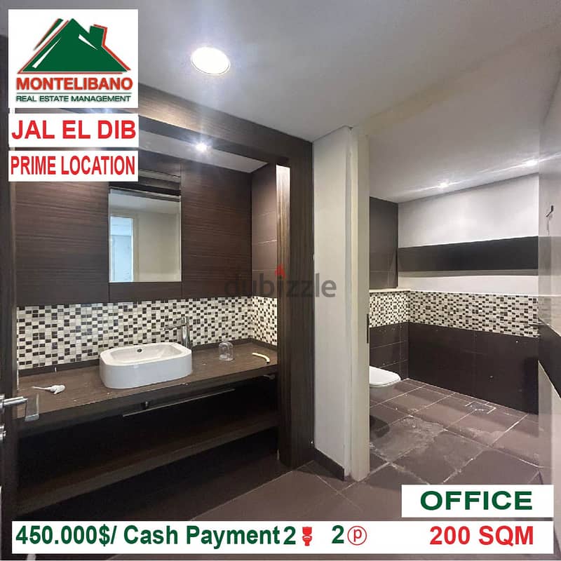 450000$!! Prime Location Office for sale located in Jal El Dib 3