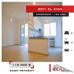 Apartment for sale in beit el kiko 125 SQM REF#AG20118
