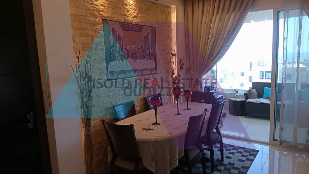 Furnished decorated 130m2 apartment+sea view for sale in Zouk Mikhayel 0