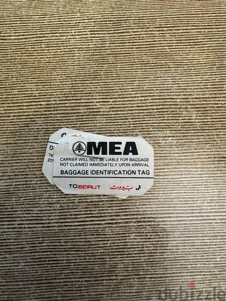 MEA Vintage Ticket - Middle East Airlines 11