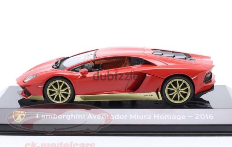 Lamborghini Aventador Miura Homage(2016)  diecast car model 1;43 2