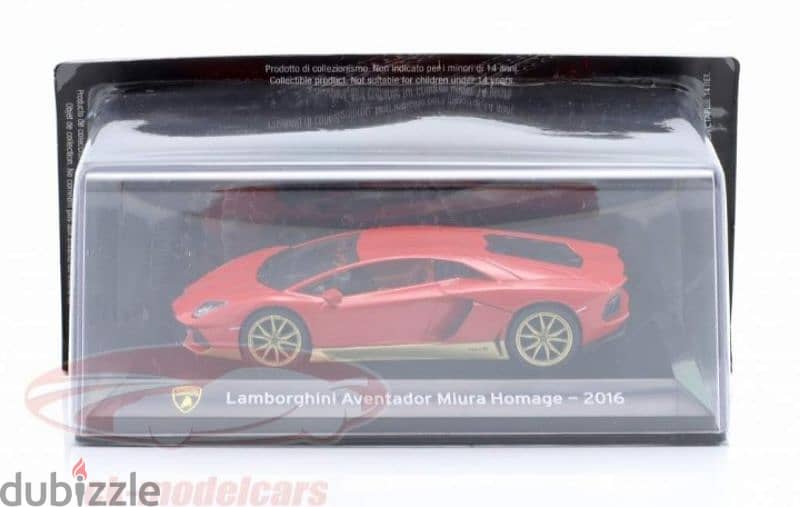 Lamborghini Aventador Miura Homage(2016)  diecast car model 1;43 5