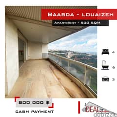 Super deluxe apartment for sale in Baabda louaizeh 500 SQM REF#MS82104 0