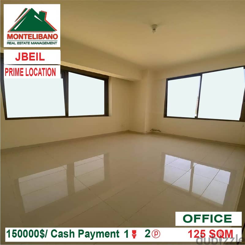 150000$!! Prime Location Office for sale located in Jbeil 1