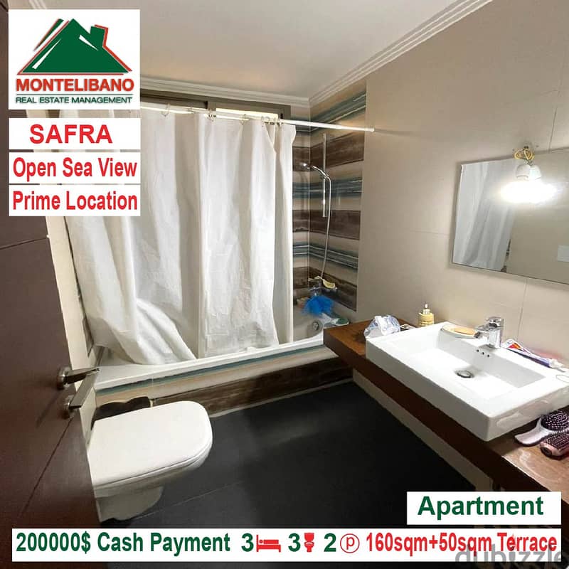 200000$!! Open Sea View Apartment for sale located in Safra 5