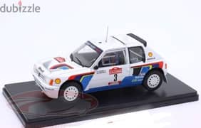 Peugeot 205 T16 (Rally Sanremo 1984) diecast car model 1:24. .