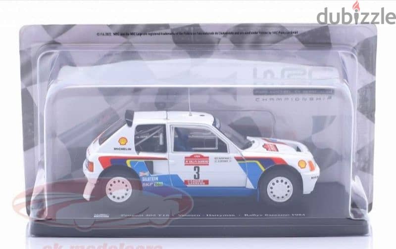 Peugeot 205 T16 (Rally Sanremo 1984) diecast car model 1:24. . 5