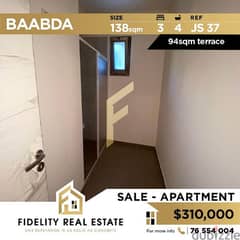 Apartment for sale in Baabda JS37 0