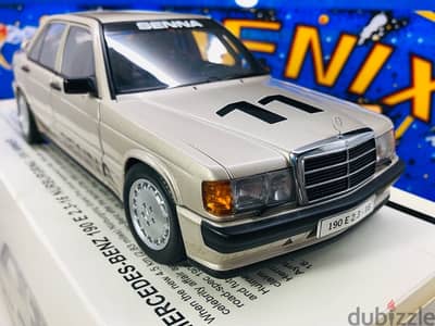 1/18 diecast Autoart Senna Mercedes 190E 2.3 16V 1984 NEW BOXED