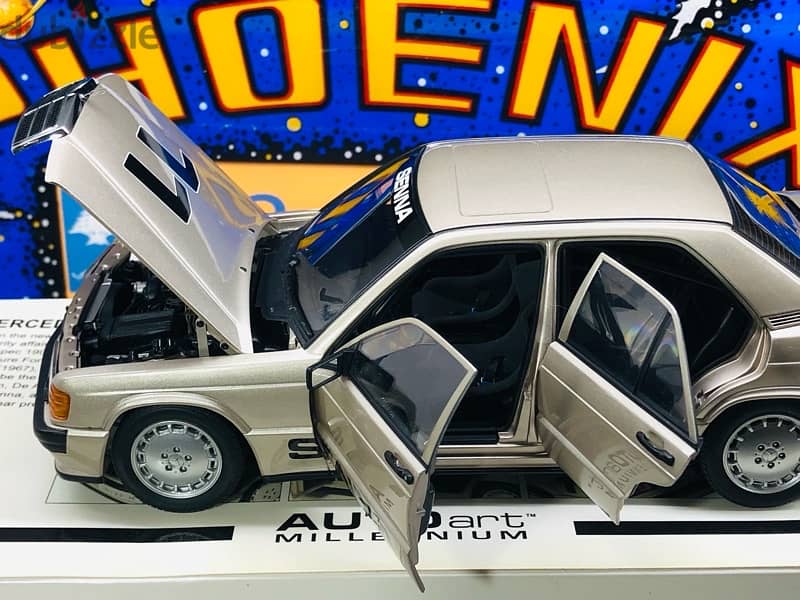 1/18 diecast Autoart Senna Mercedes 190E 2.3 16V 1984 NEW BOXED 1