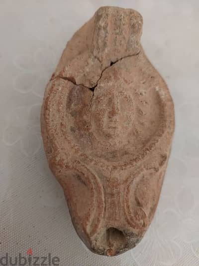 Ancient Greek Oil Lamp partially broken around 2000 years