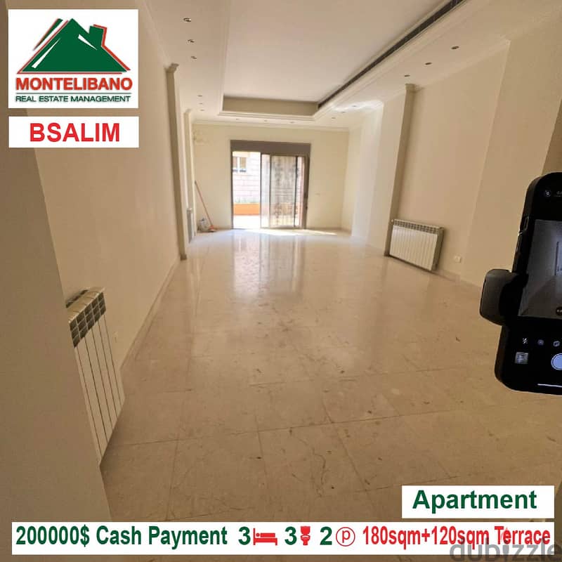 200000$!! Apartment for sale located in Bsalim 1