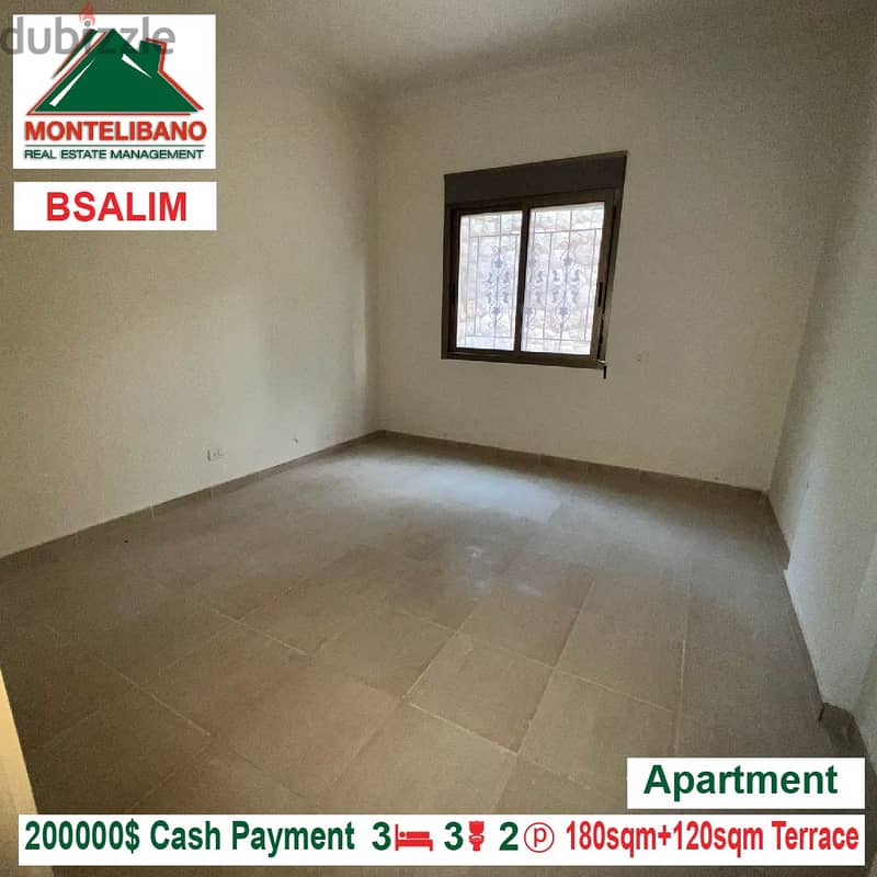 200000$!! Apartment for sale located in Bsalim 2