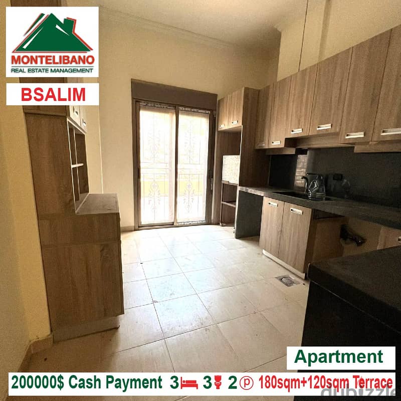 200000$!! Apartment for sale located in Bsalim 3