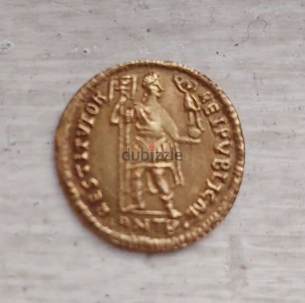 Ancient Byzantine Gold Coin Constantine IV year 668 weight 4.23 gram 1