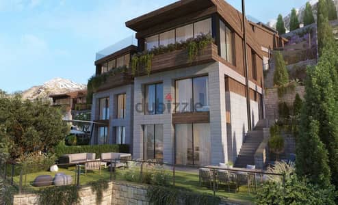 Chalet inside Faqra Club for Sale - 189m2 with 45m2 garden