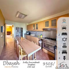 Dbaye | Fully Furnished/Equipped/Decorated 250m² Duplex | Huge Balcony