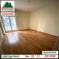 1000$!! Apartment for rent located in Achrafieh 0