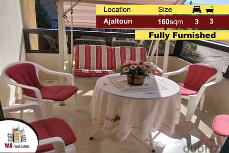 Ajaltoun 160m2 | Fully Furnished | Mountain View | Quiet Street | DA |