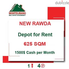 1500$!! Depot for rent located in New Rawda