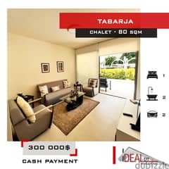 Chalet for sale in a luxurious resort in Tabarja 80 sqm ref#jh17301