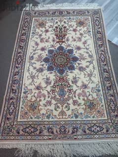 isfahan rug with Silk . finest quality hand made
