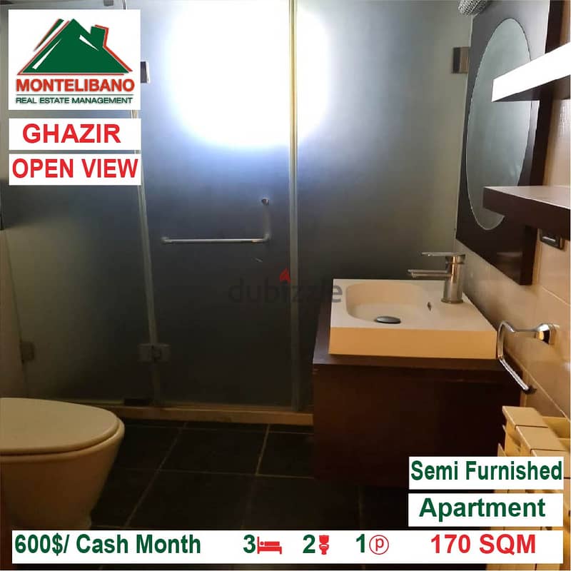 600$/Cash Month!! Apartment for rent in Ghazir!! 4