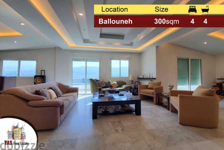 Ballouneh 300m2 | Penthouse | Rooftop | Panoramic View | TO |