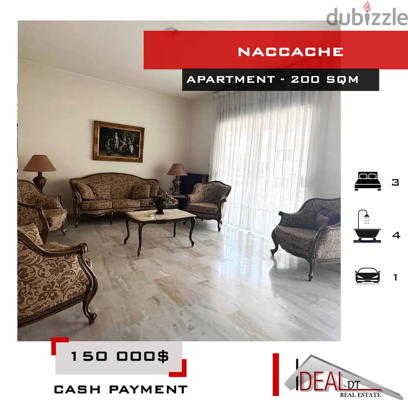 Apartment for sale in Naccache 200 sqm ref#ea15316 0