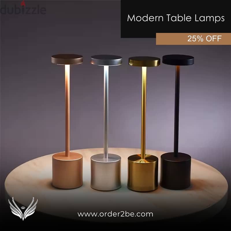 LED Table Lamp, Long Modern Lamp for Homes and Restaurants 1