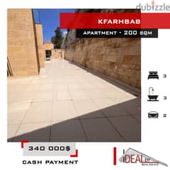 Apartment with Terrace for sale in Kfarhbab 200 SQM ref#ma5108 0