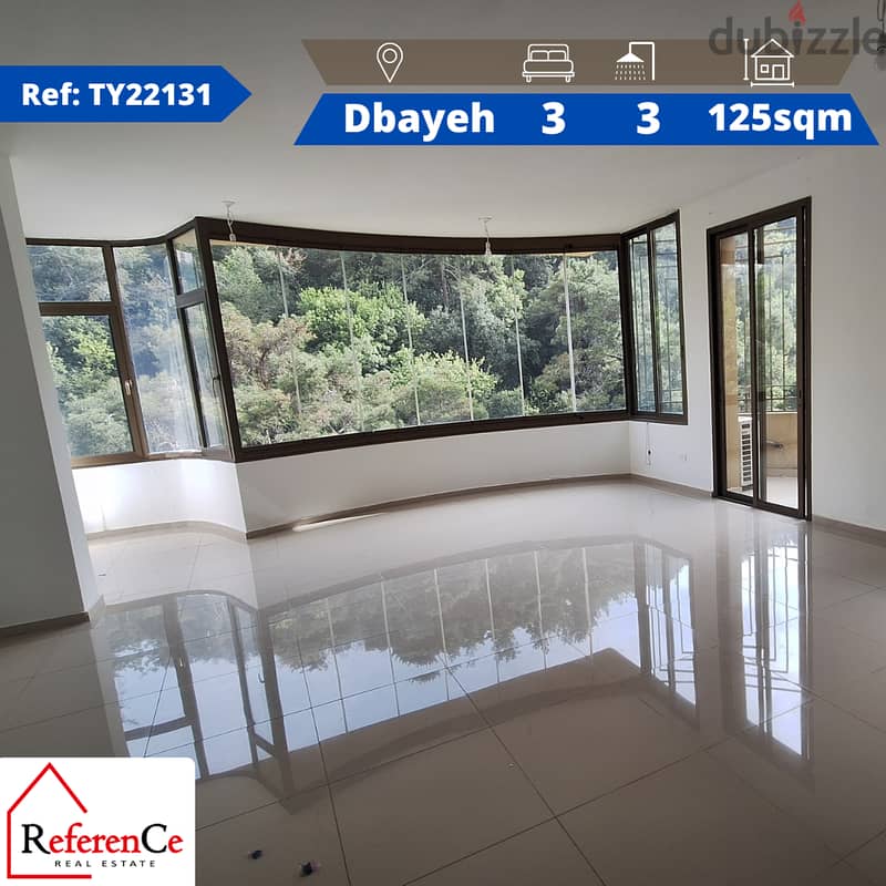 Apartment for Rent in Dbaye  شقة للإيجار في ضبية 0