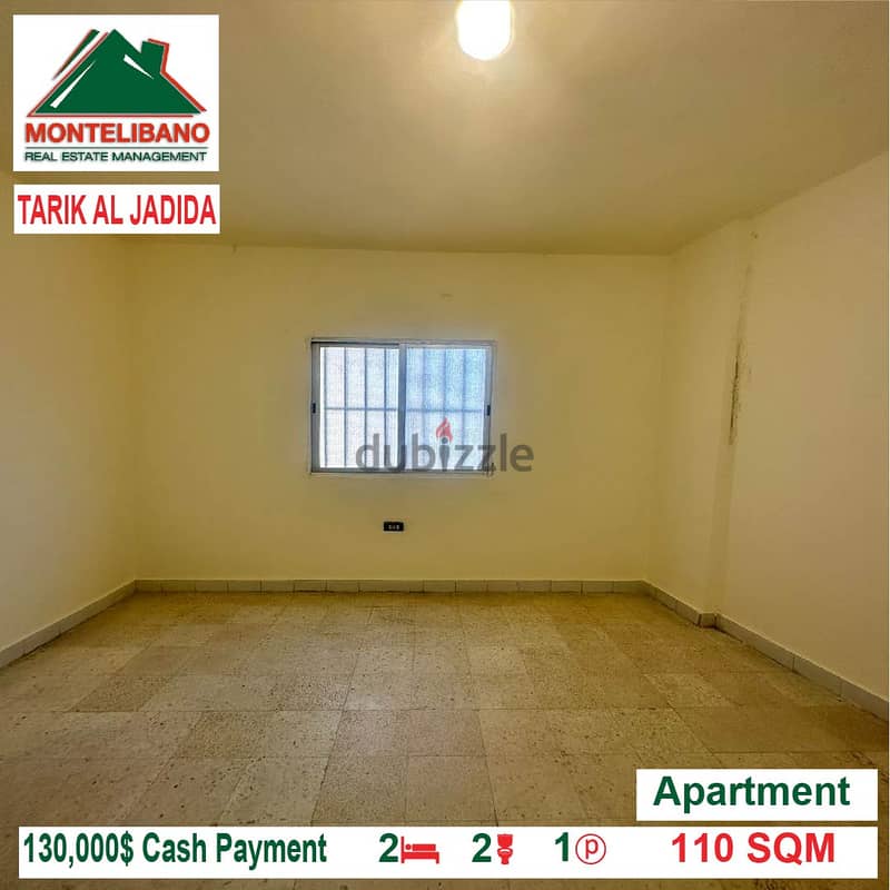 130000$!! Apartment for sale located in Tarik Al Jdide 1