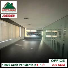 1800$!! Fully Furnished Office for rent located in Jdeideh
