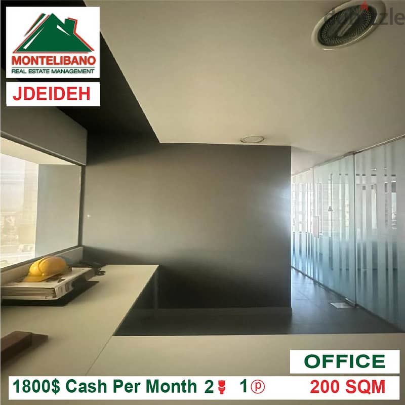 1800$!! Fully Furnished Office for rent located in Jdeideh 1